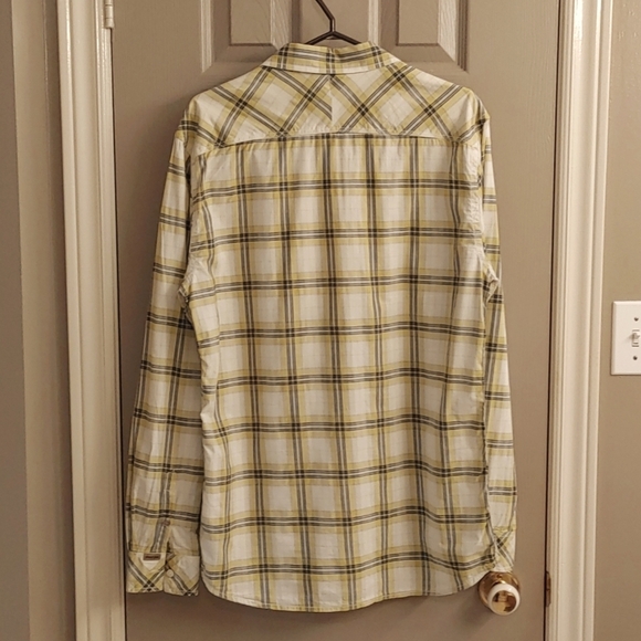 DIESEL INDUSTRY MEN'S YELLOW PLAID BUTTON DOWN SHIRT SIZE XL - Picture 5 of 11